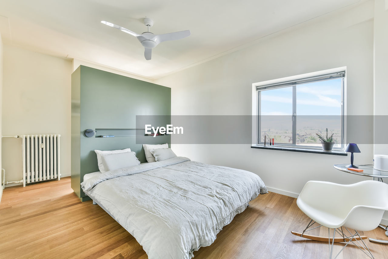 Interior of modern bedroom