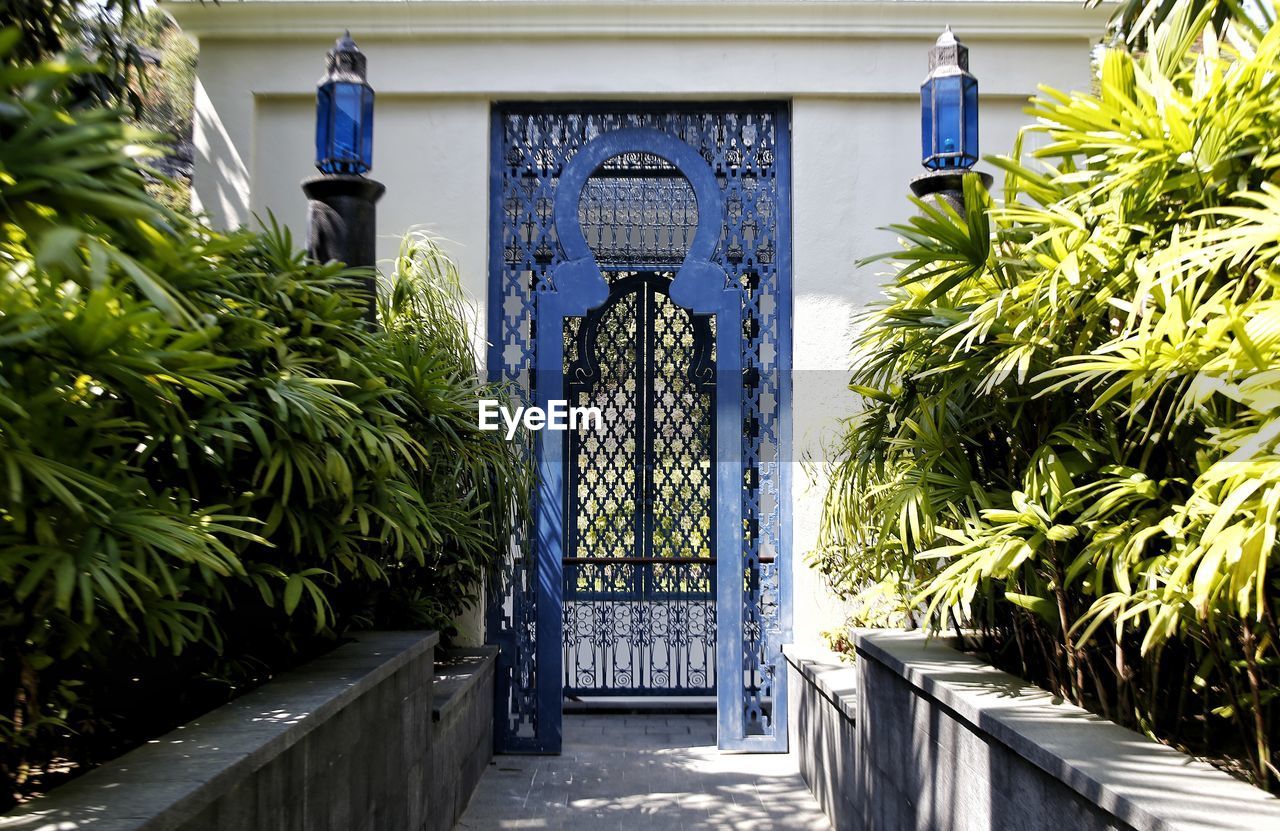 Entrance of building