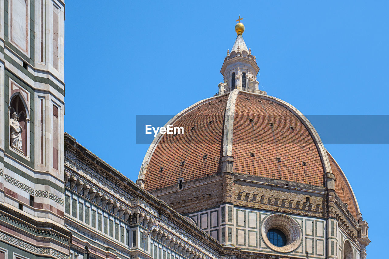 Low angle view brunelleschi dome in florence, italy