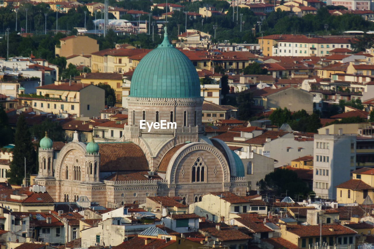 HIGH ANGLE VIEW OF CITY BUILDINGS