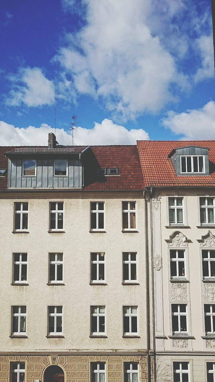 Townhouse against sky