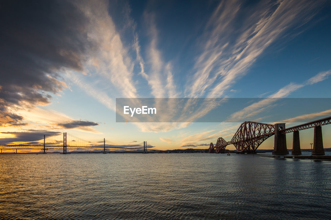 View of bridge at harbor