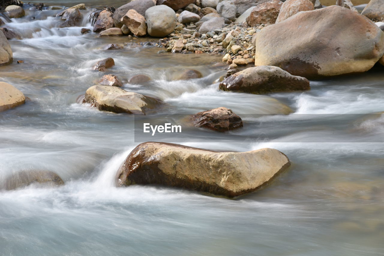 Rocks in sea