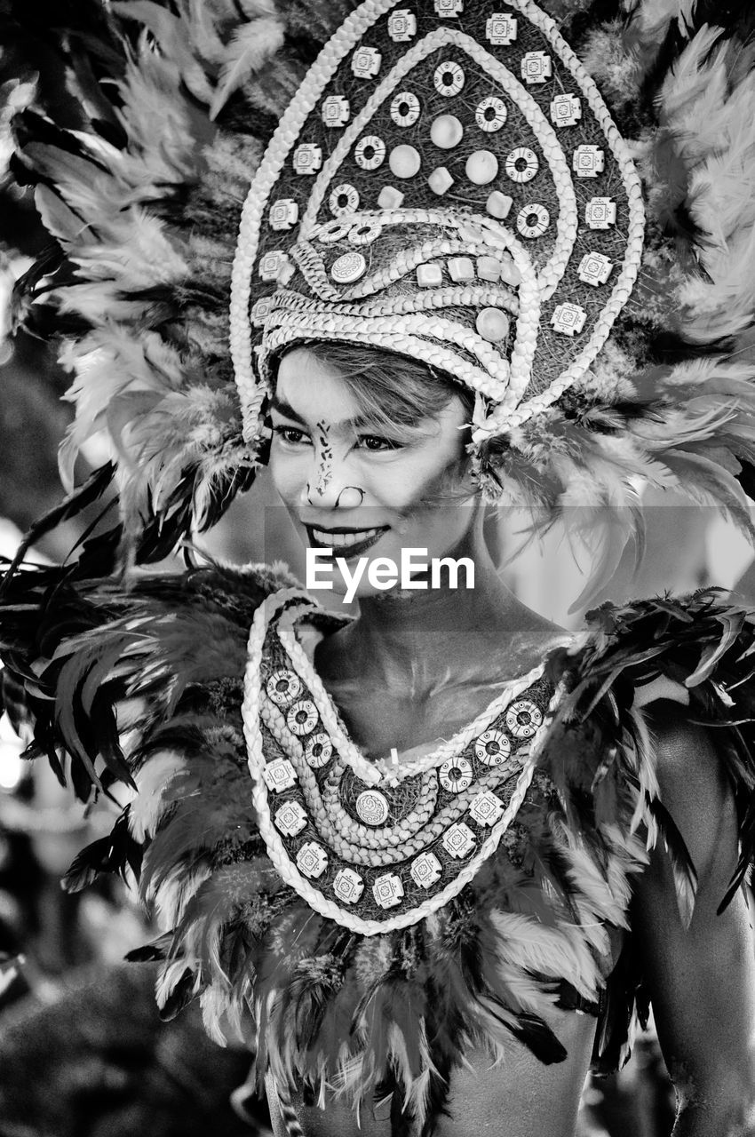 Woman wearing costume during carnival
