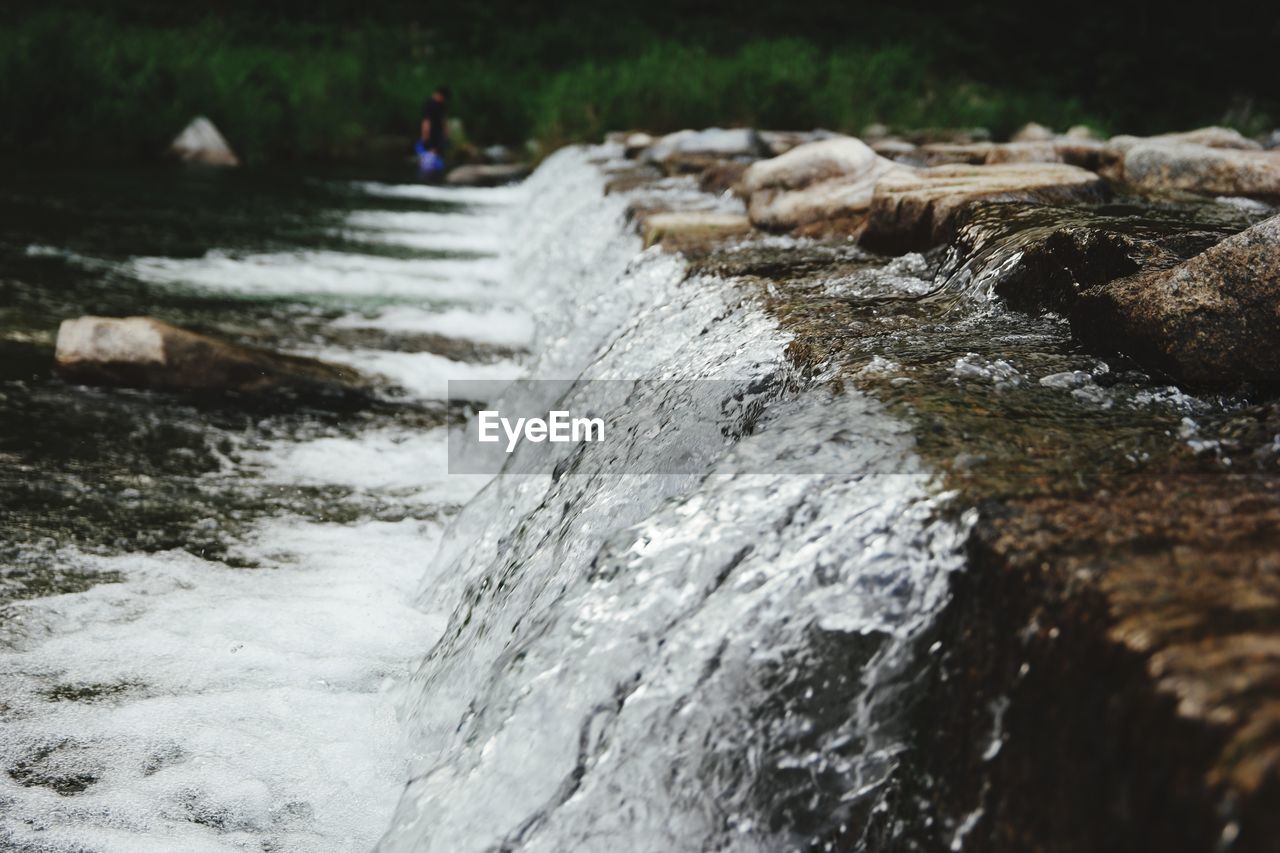 RIVER FLOWING THROUGH ROCKS