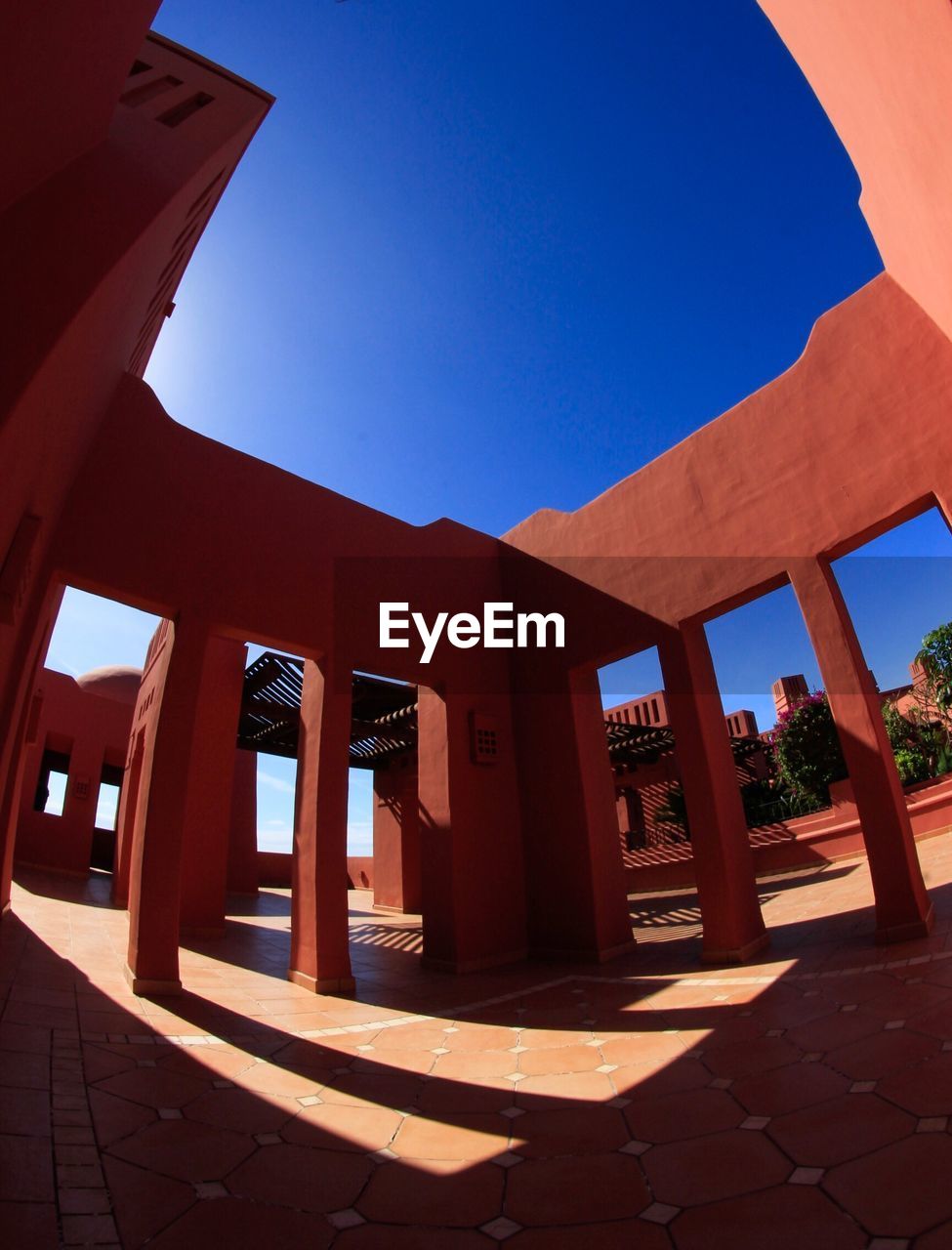 LOW ANGLE VIEW OF TEMPLE AGAINST CLEAR SKY