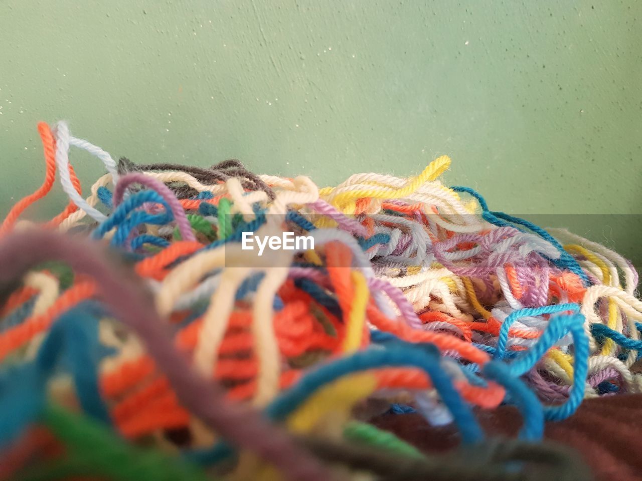 Close-up of multi colored ropes