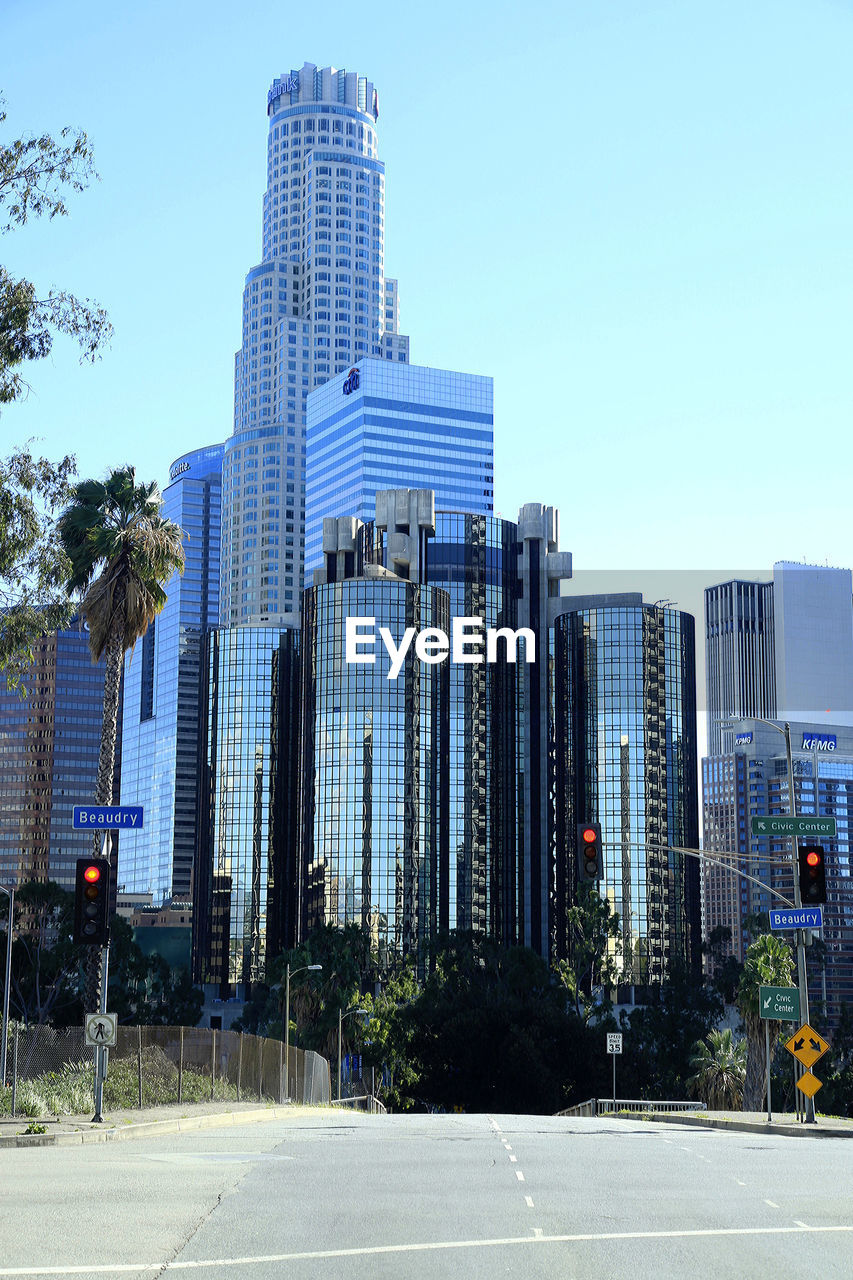 VIEW OF BUILDINGS AGAINST CLEAR SKY