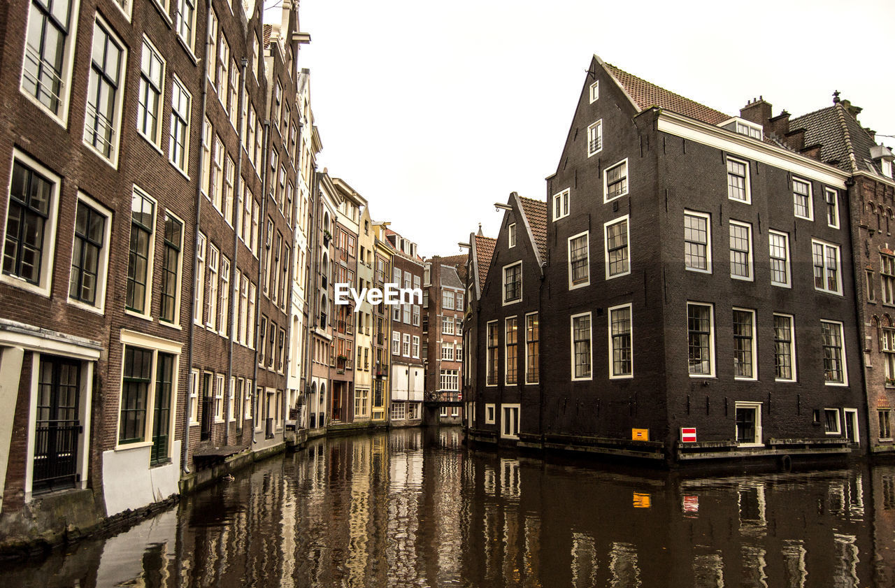 Reflection of buildings in canal