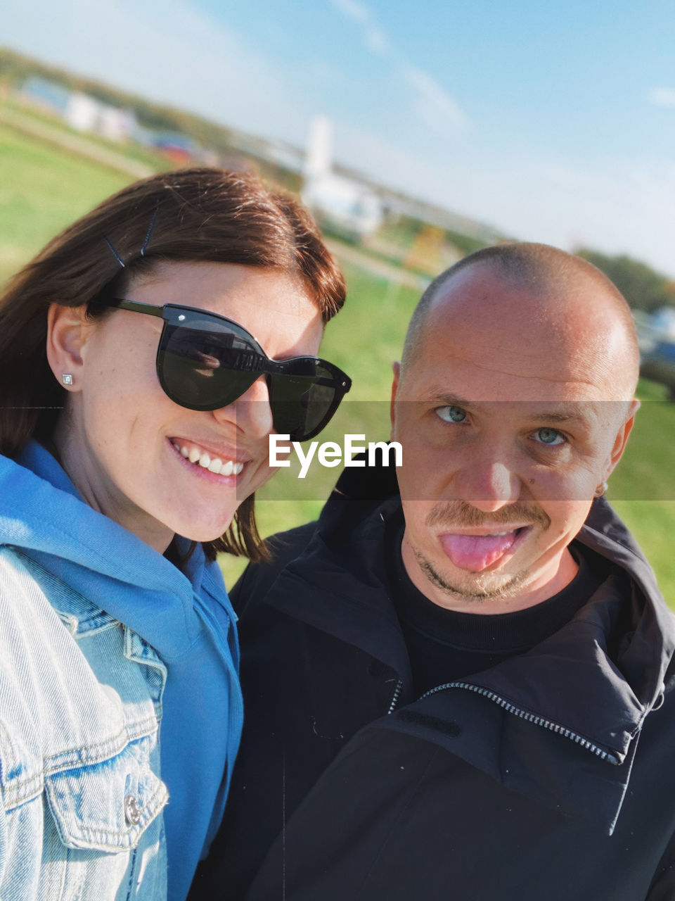 Portrait of a smiling young couple