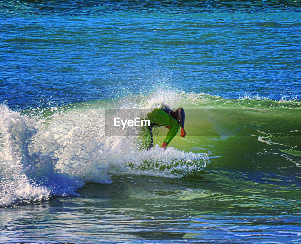 Man surfing in sea