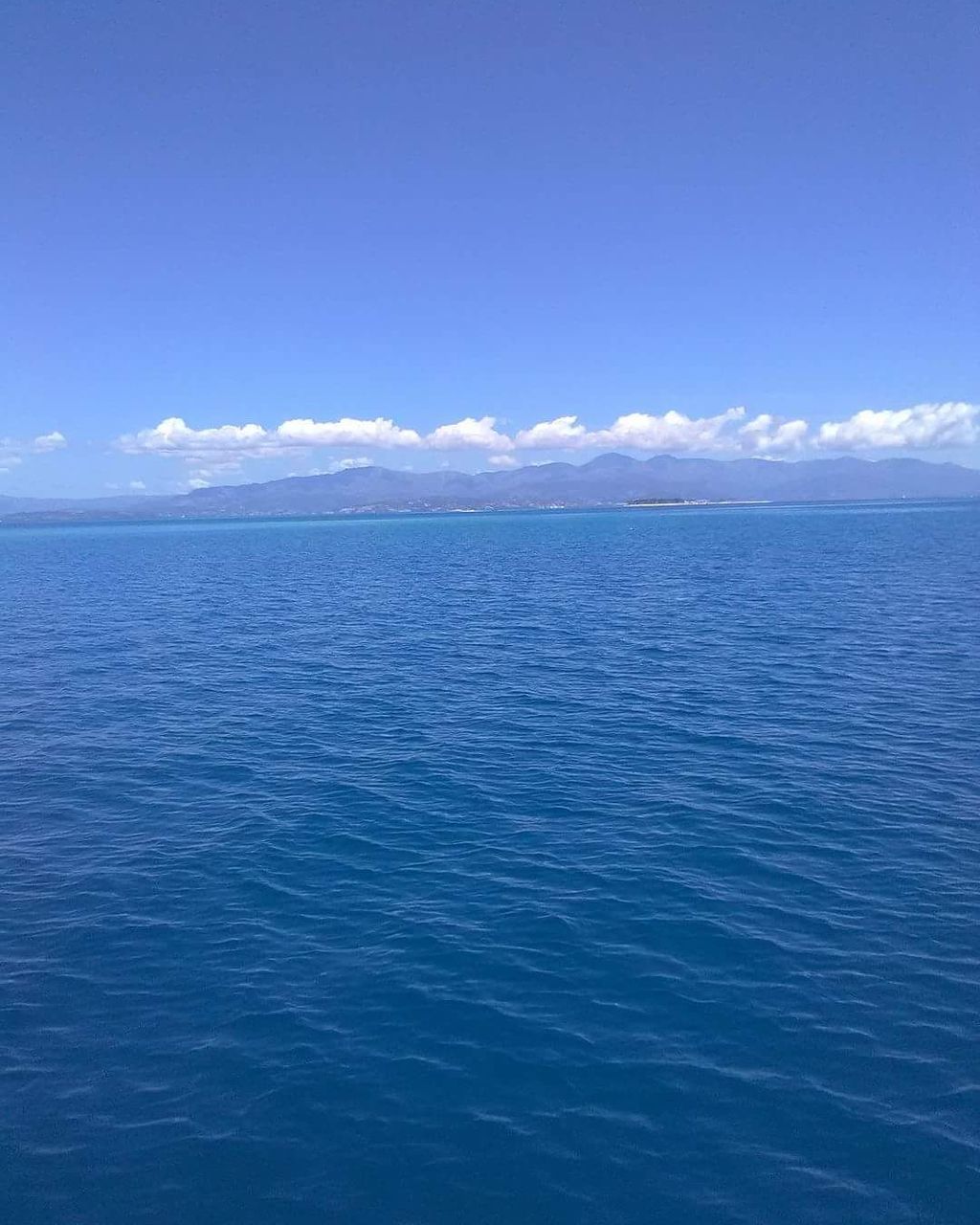 VIEW OF SEA AGAINST BLUE SKY