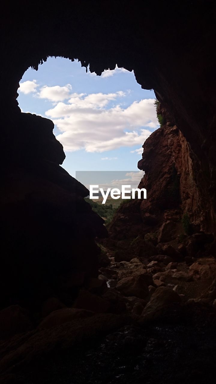 ROCK FORMATIONS AGAINST SKY