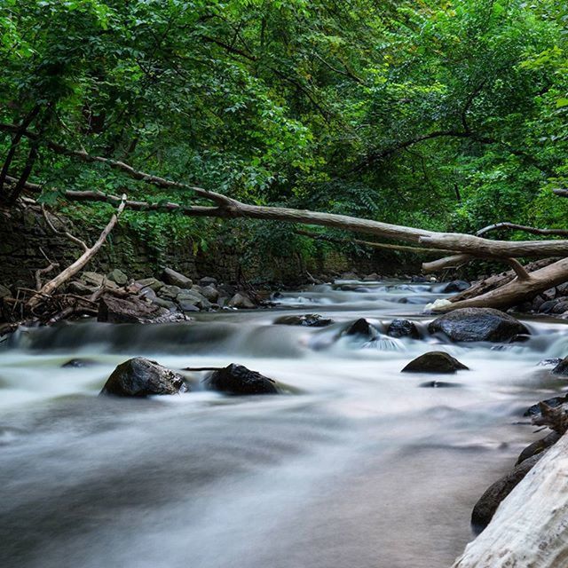 SCENIC VIEW OF RIVER FLOWING THROUGH ROCKS