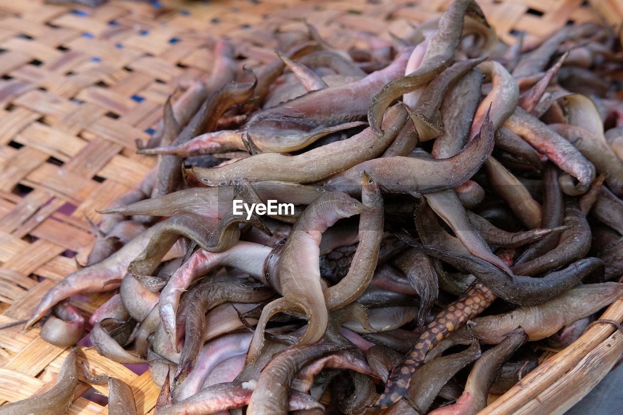 CLOSE-UP OF FRESH BASKET IN MARKET STALL