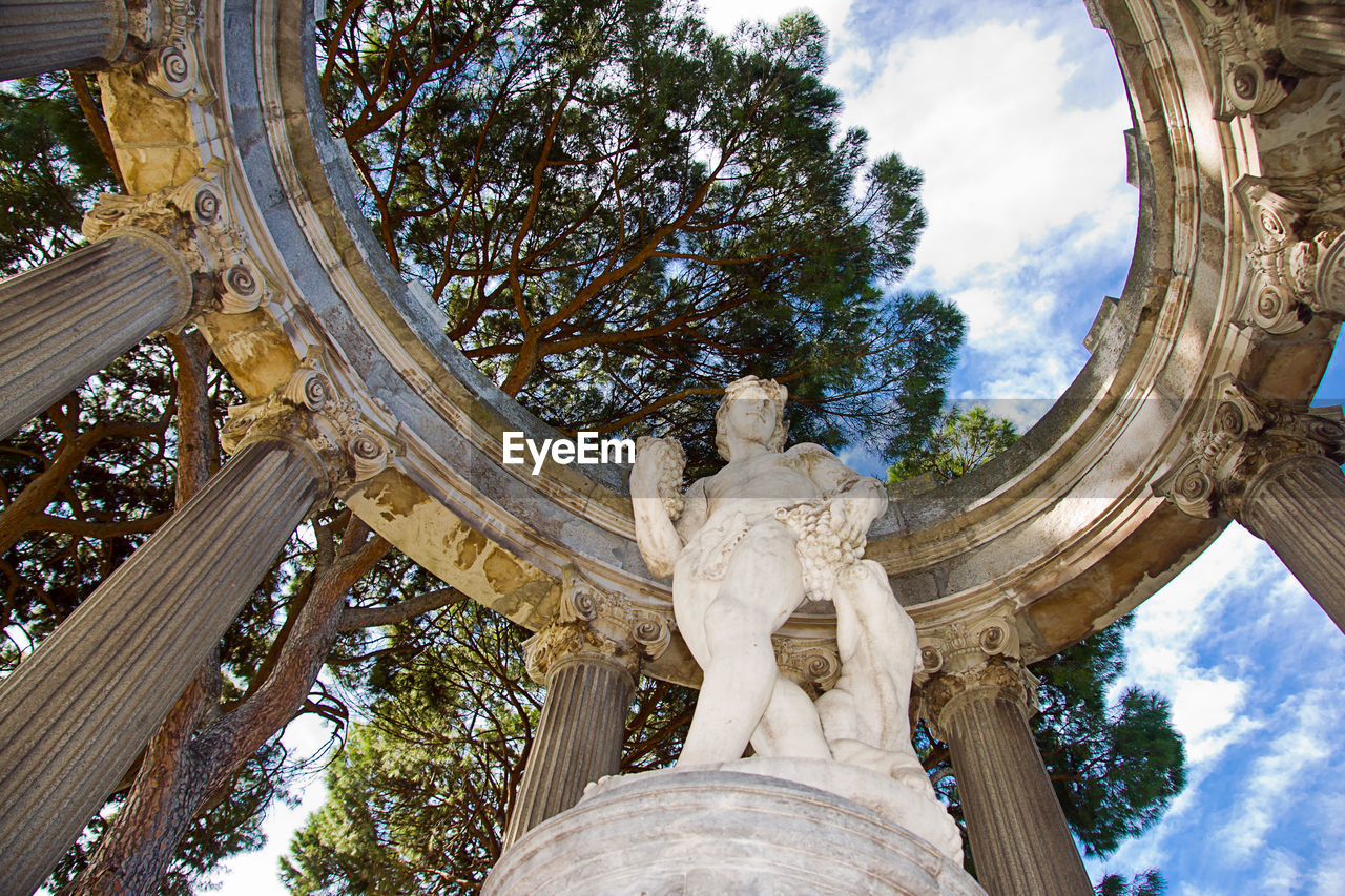 LOW ANGLE VIEW OF STATUE