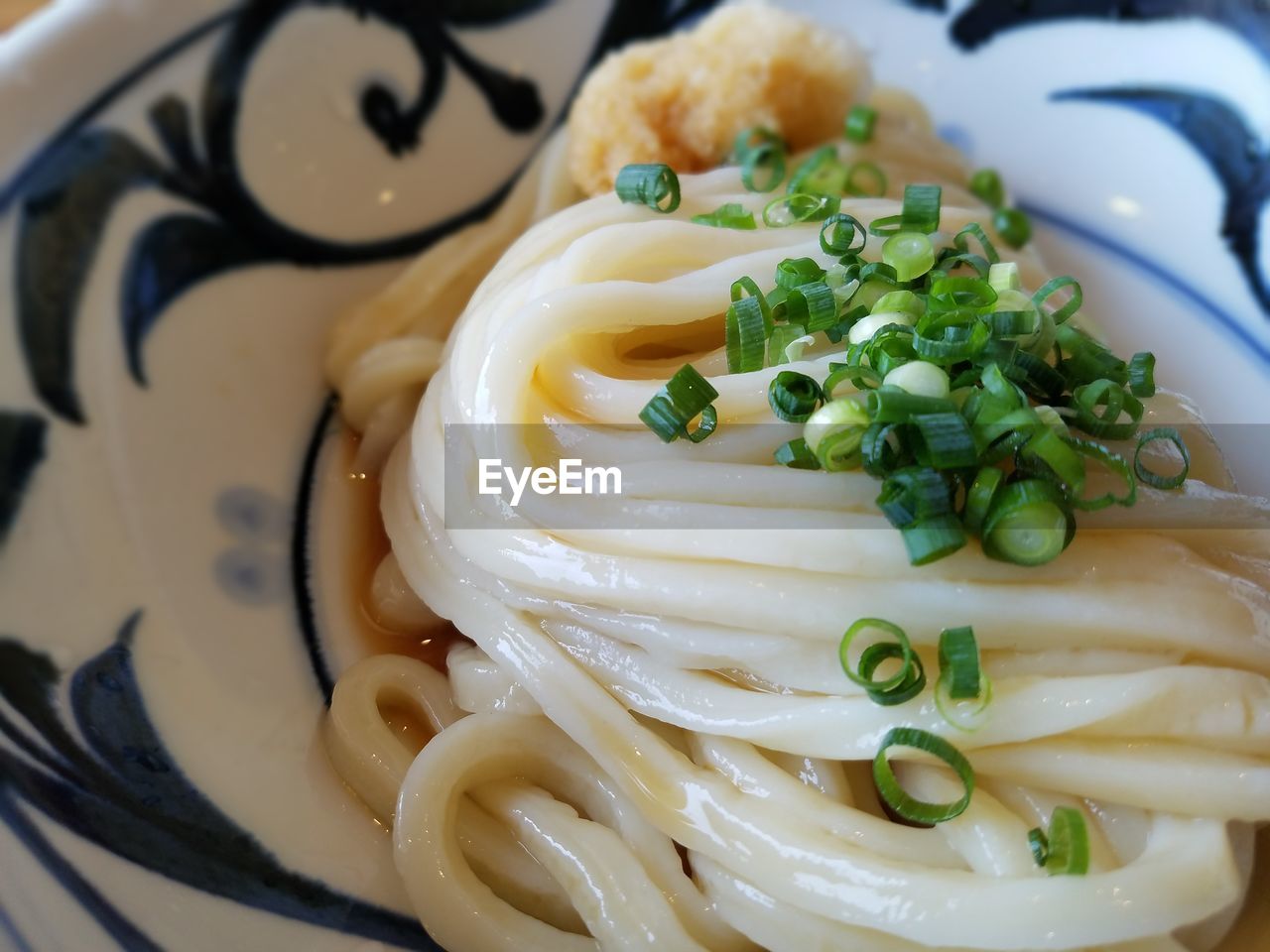 Close-up of noodles in plate