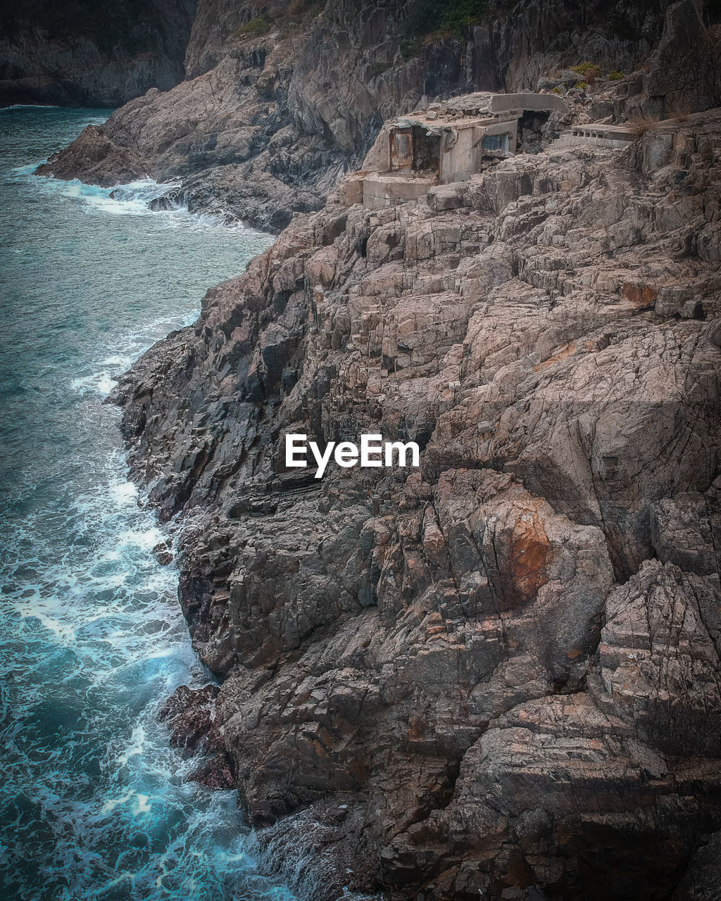 ROCK FORMATIONS ON SHORE