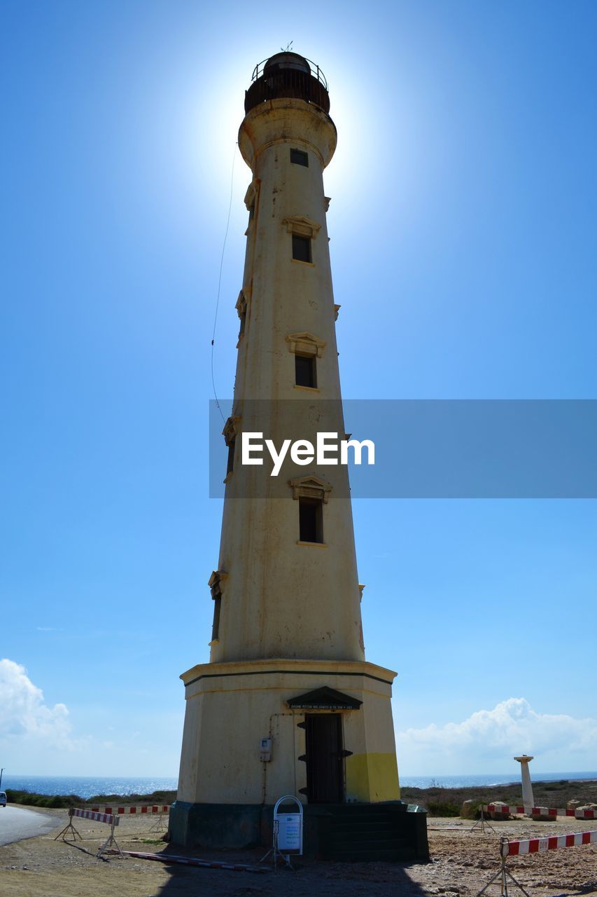 LOW ANGLE VIEW TOWER AGAINST CLEAR SKY