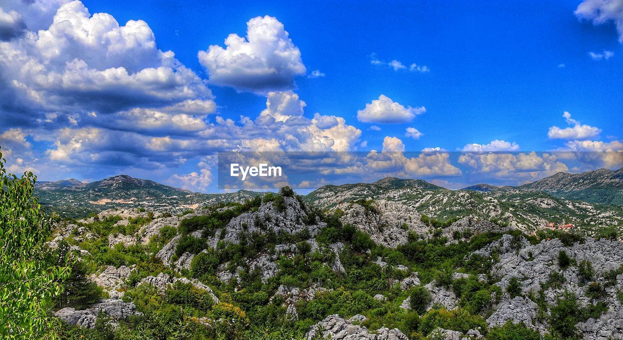 Panoramic view of landscape against sky