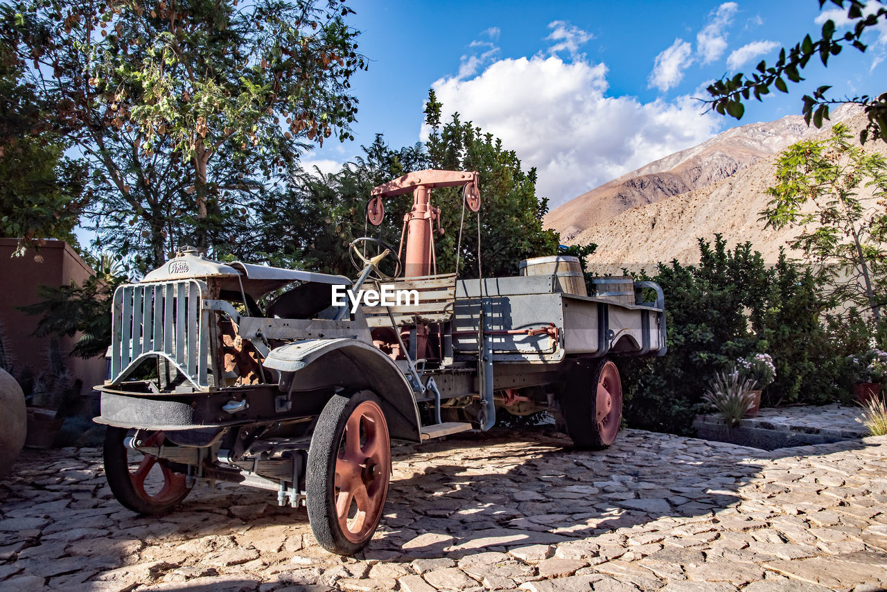 VIEW OF ABANDONED TRUCK