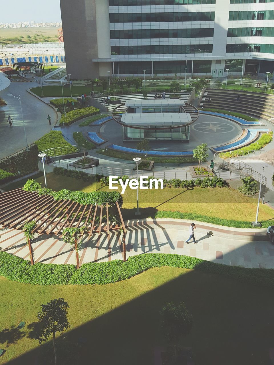 HIGH ANGLE VIEW OF CITY BUILDINGS