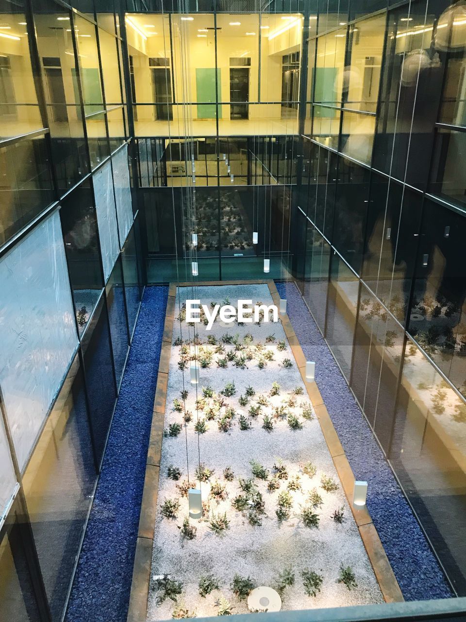 HIGH ANGLE VIEW OF ILLUMINATED STEPS