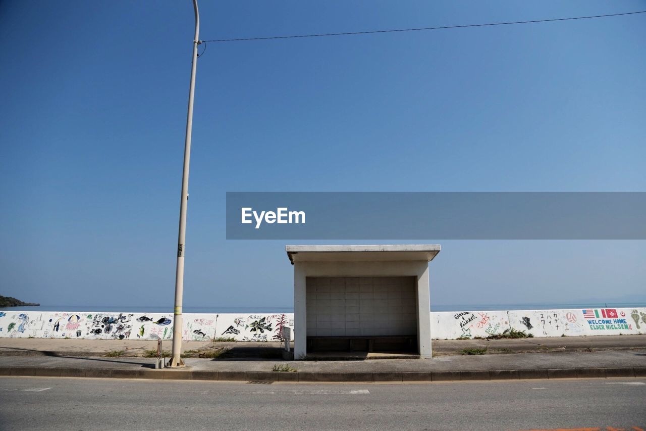 BUILT STRUCTURE AGAINST CLEAR BLUE SKY