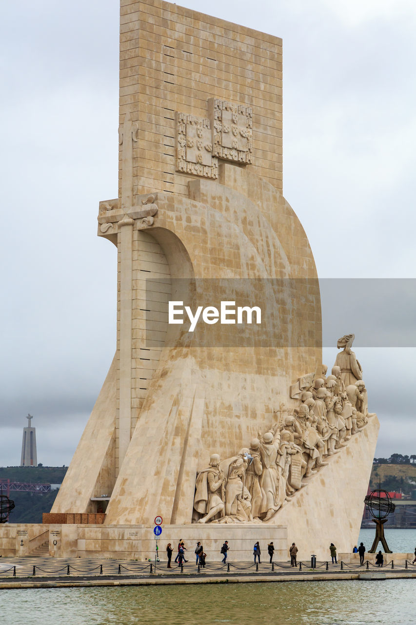 Monument to the discoveries against sky