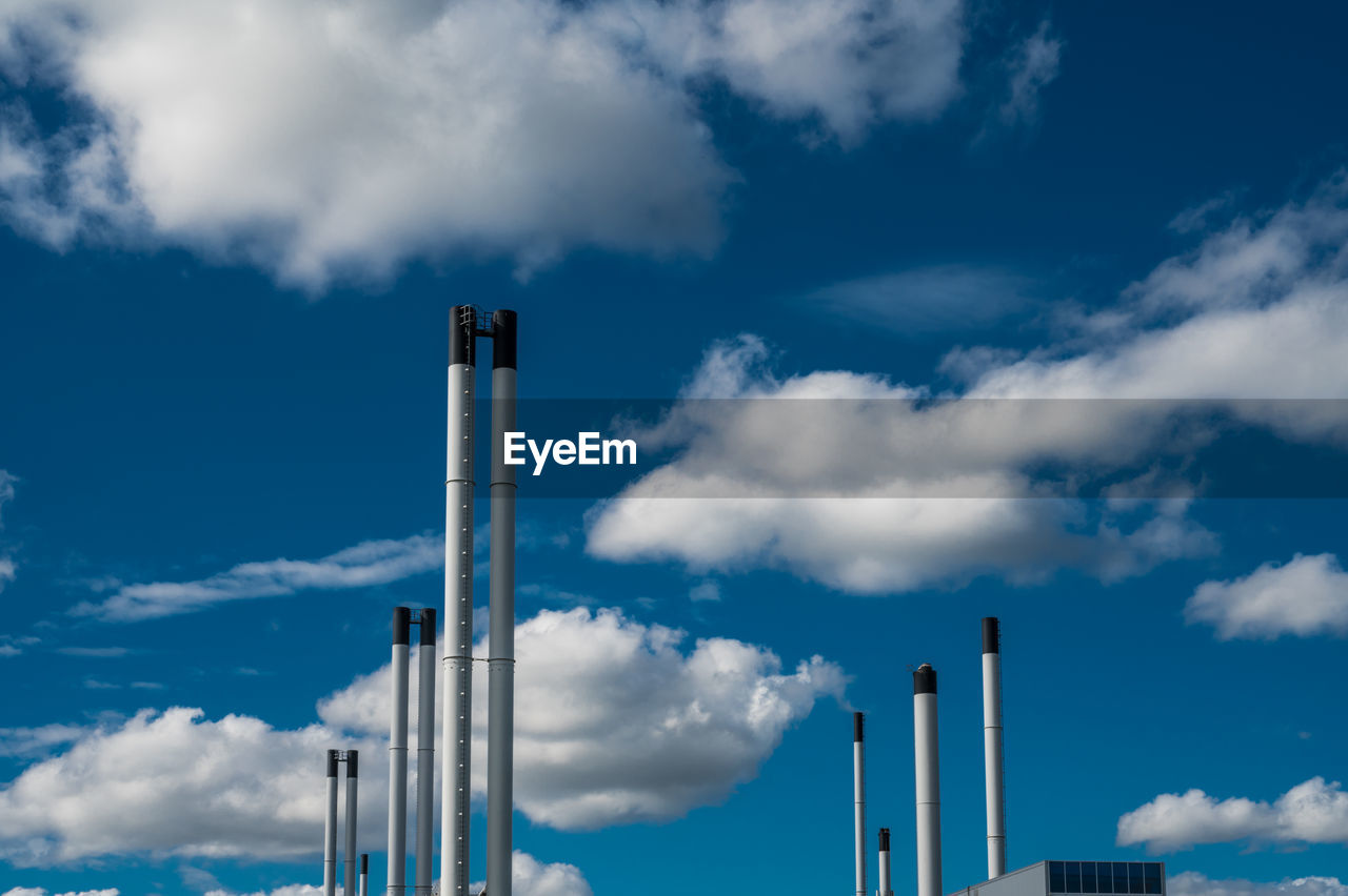 Chimneys at industrial building