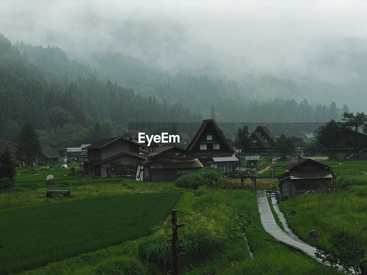 Peaceful village with houses more than 300 years old.