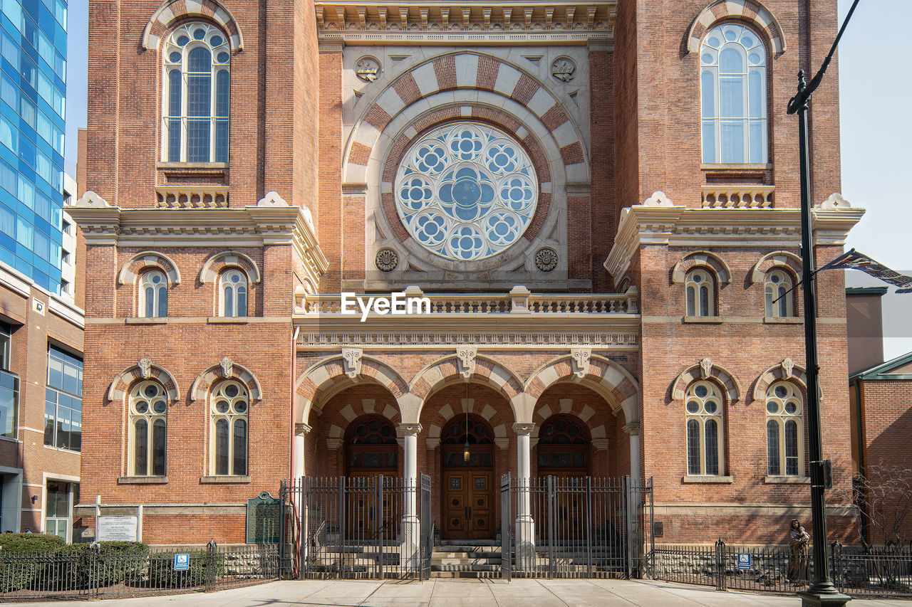 Historic cathedral of st. mary of detroit, michigan on february 27, 2024