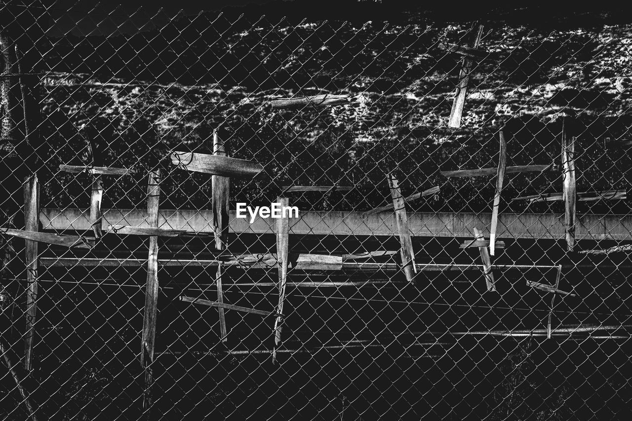 Close-up of chainlink fence