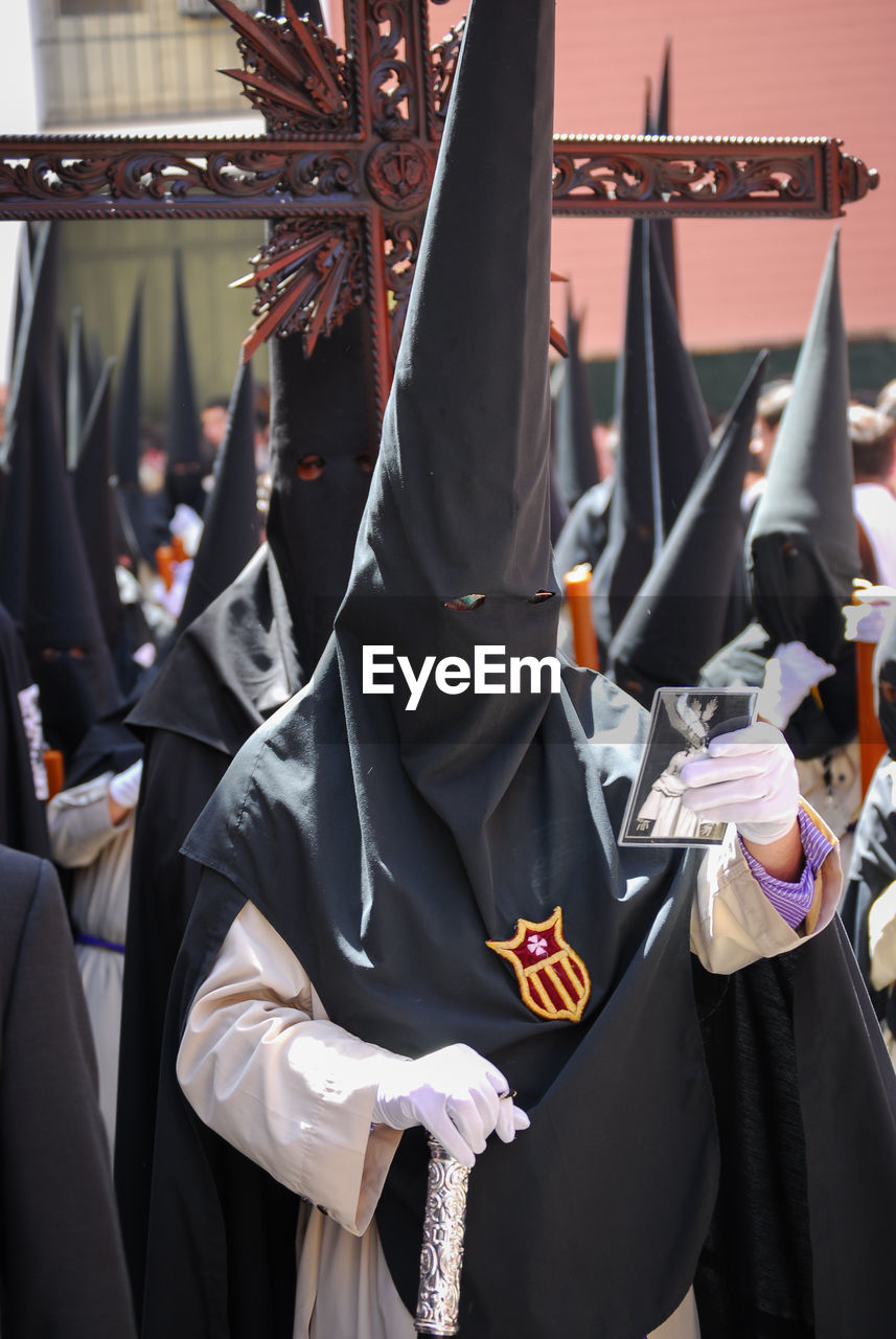 Holy week celebration of the brotherhoods of andalucia