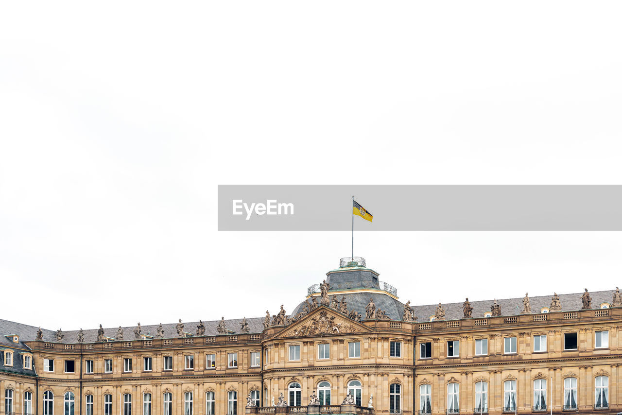 Low angle view of palace against sky