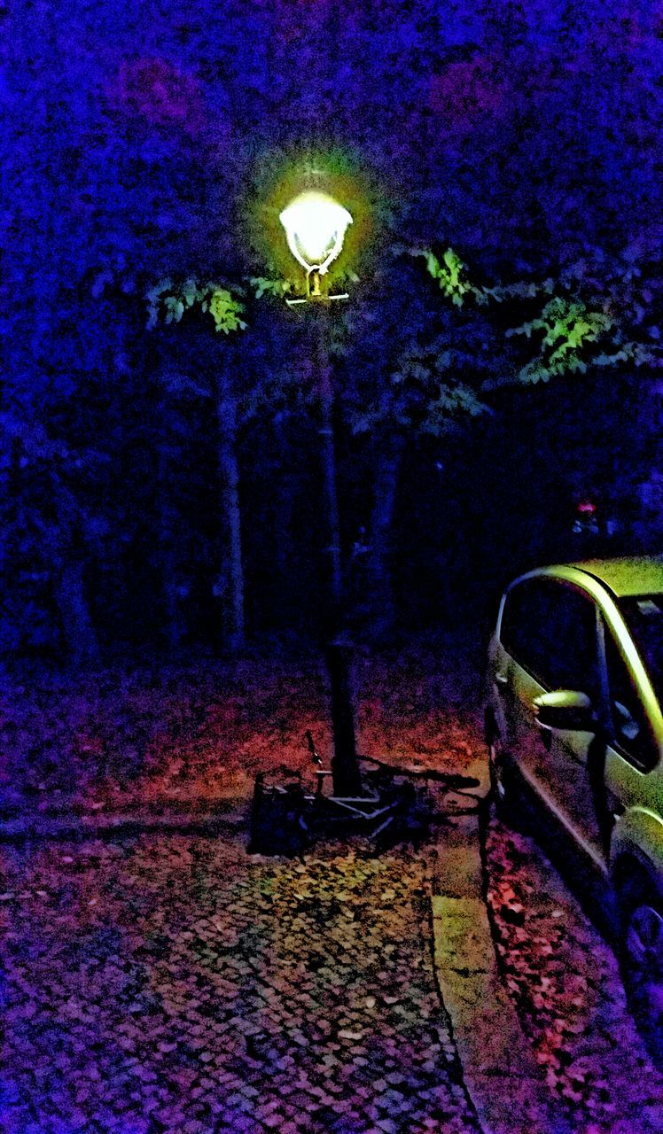 LAMP POST AT NIGHT