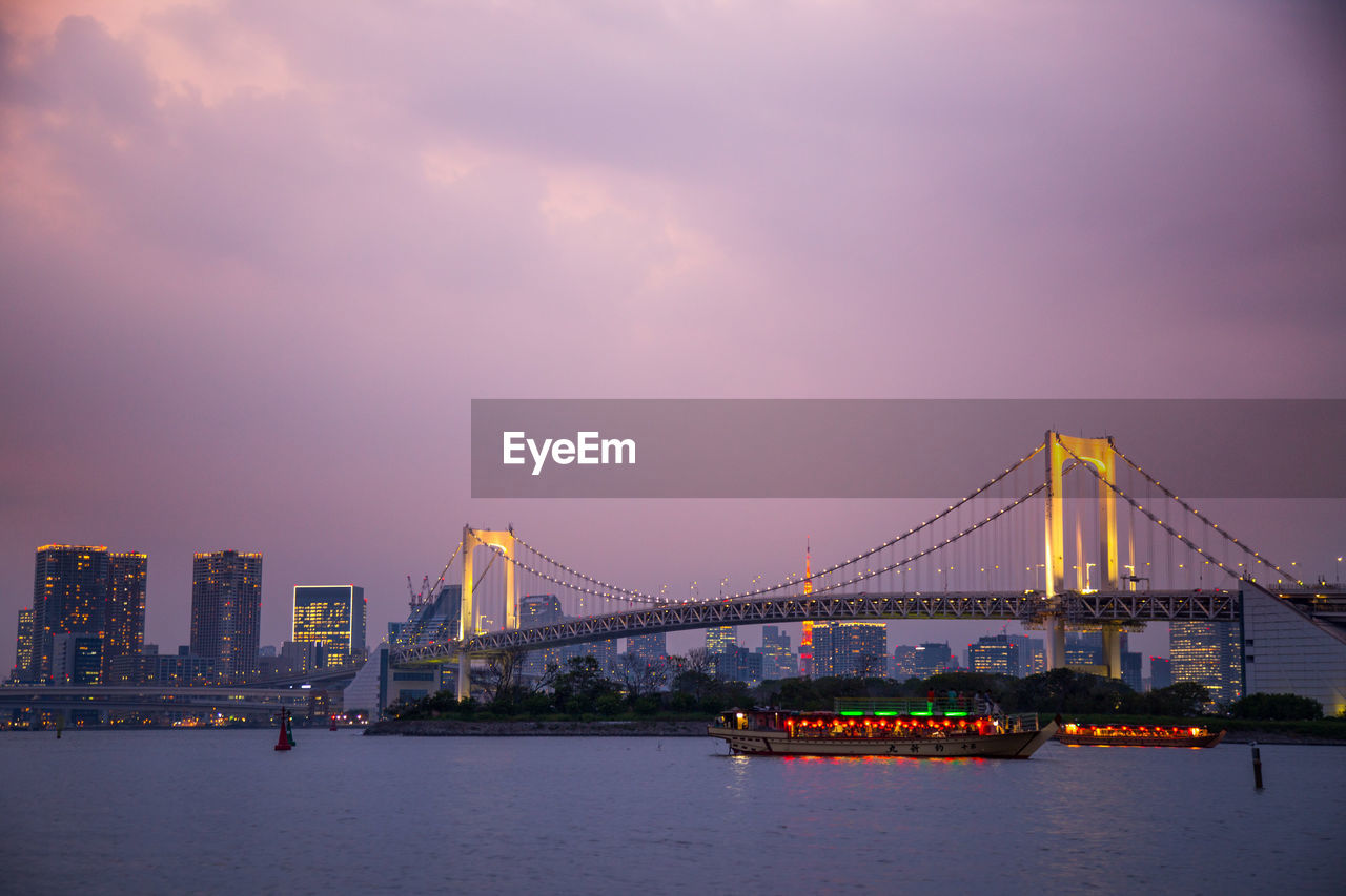 BRIDGE OVER RIVER IN CITY