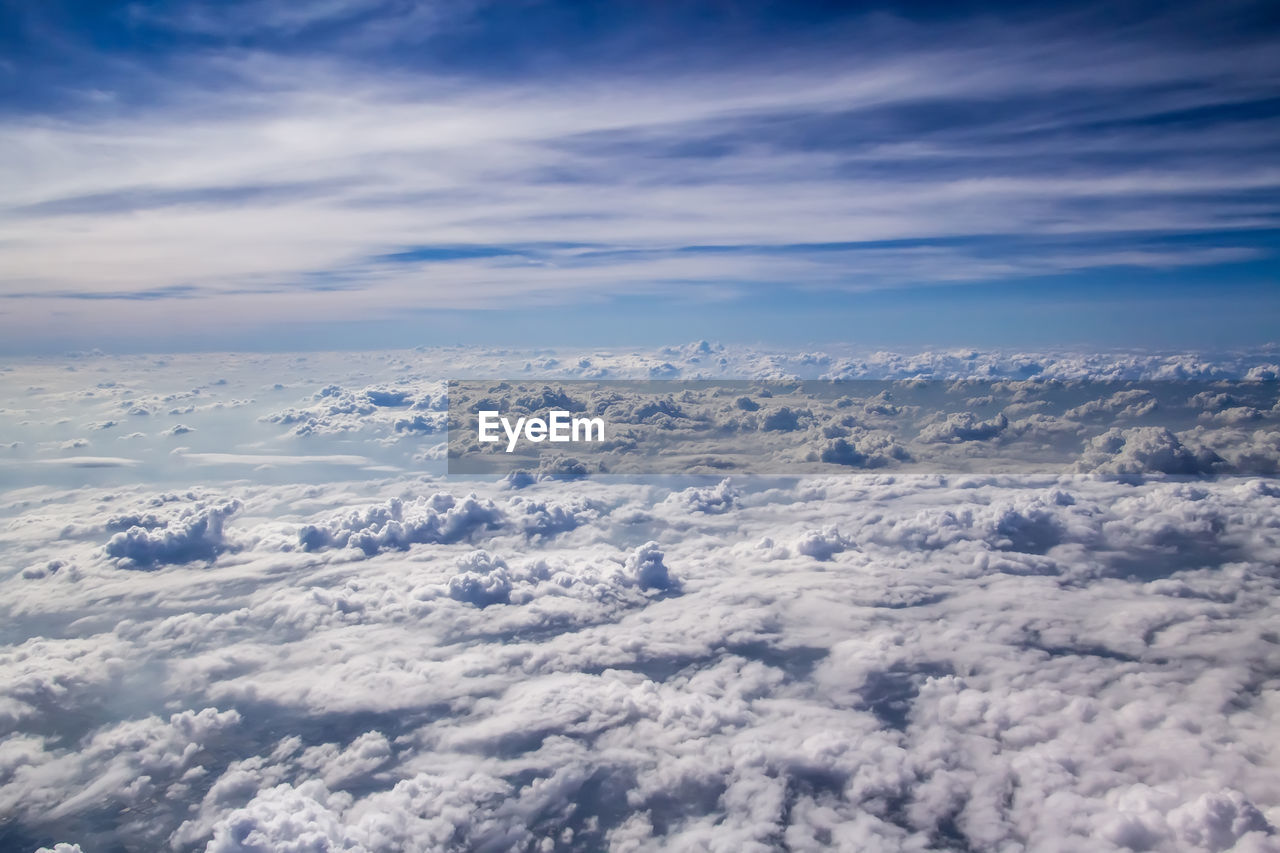 Aerial view of cloudscape