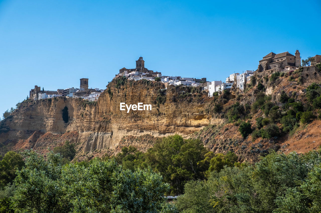 Low angle view of fort against sky