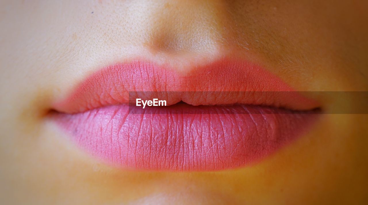 Cropped image of woman lips