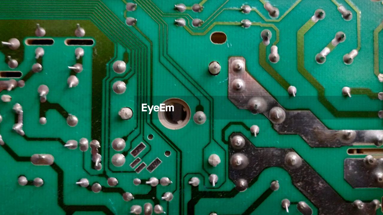 Full frame shot of electronic circuit