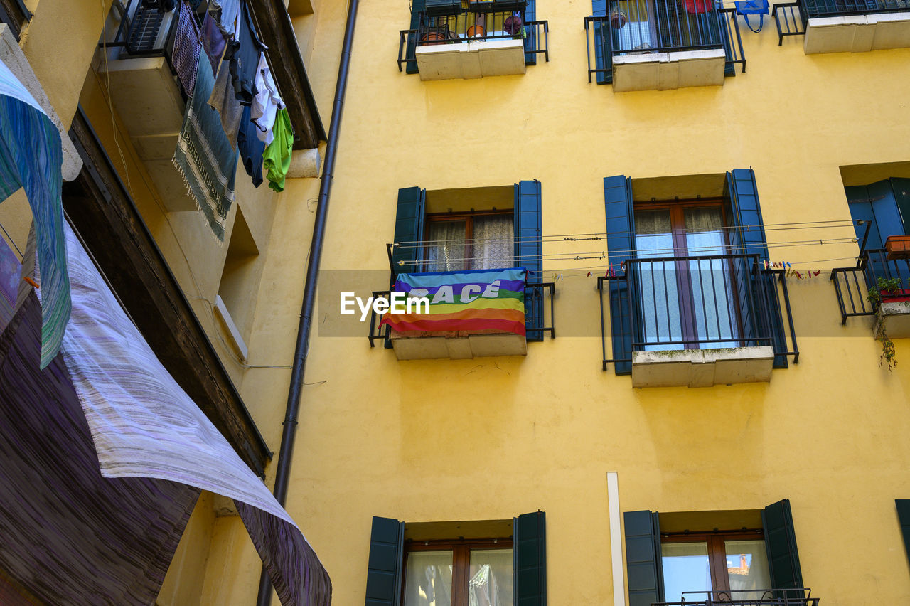 Rainbow flag in venice.