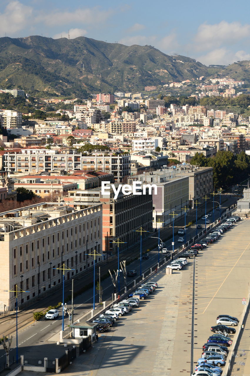 Viale della libertà. messina. sicily. italy