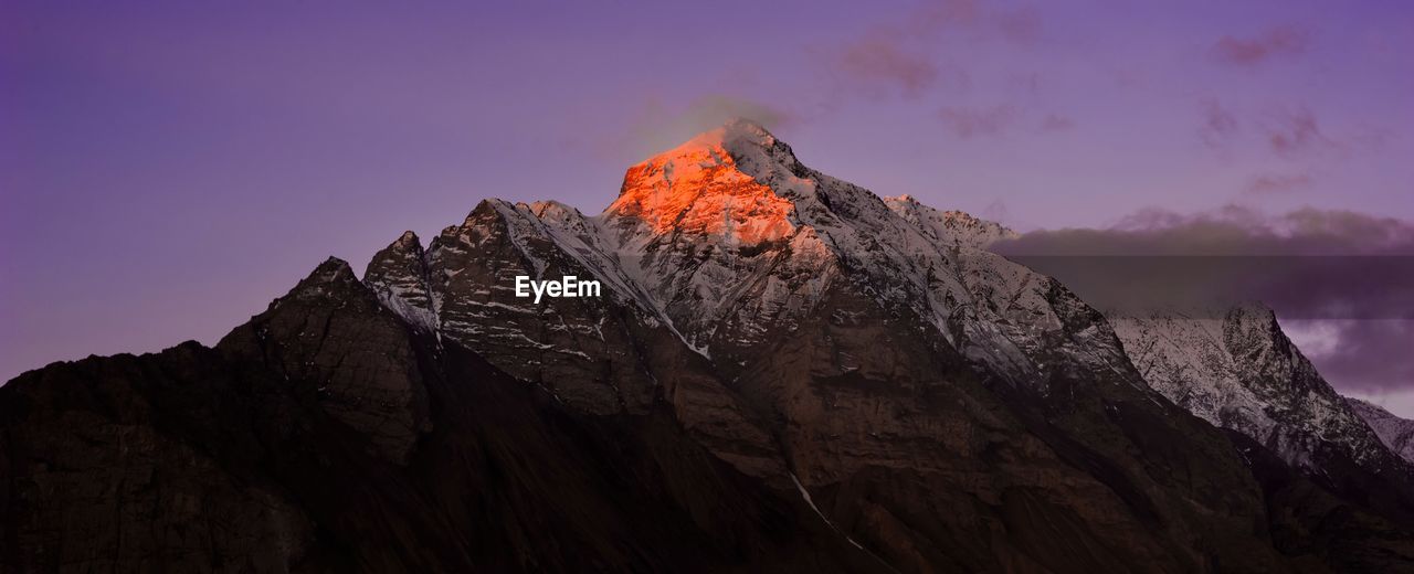 Scenic view of mountain against sky