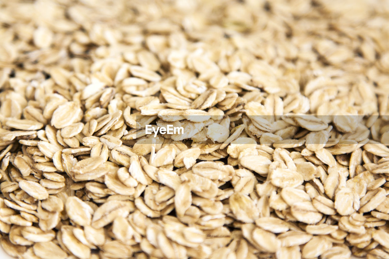 Full frame shot of oat flakes