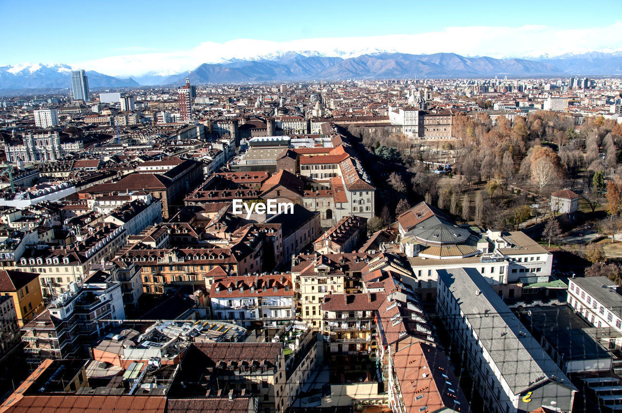 View of turin from the mole antonelliana