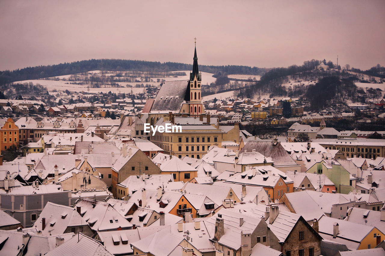 Aerial view of city