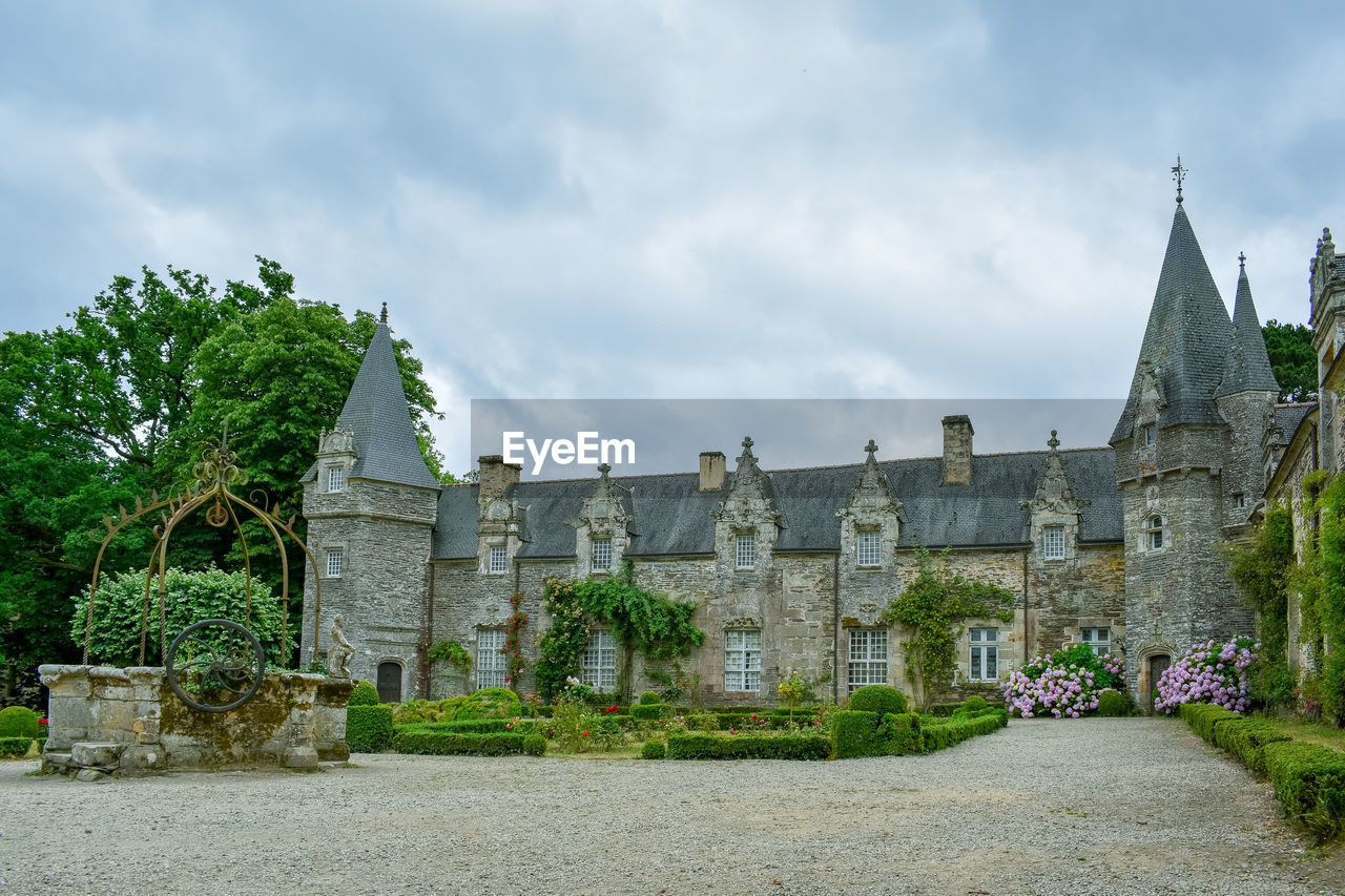 Ancient palace in rochefort-en-terre, french brittany