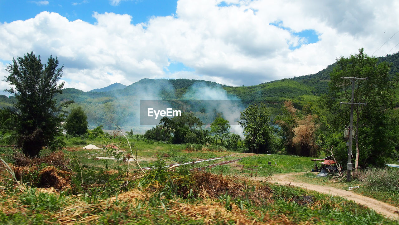 Panoramic view of landscape against sky