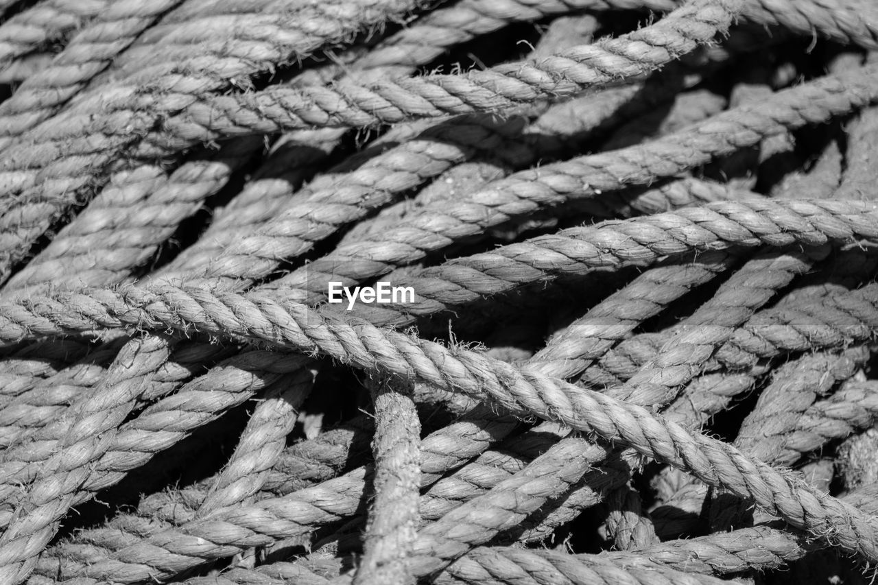 Full frame shot of ropes